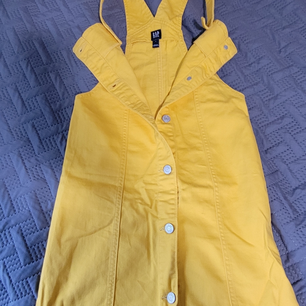 Gap yellow denim jumper